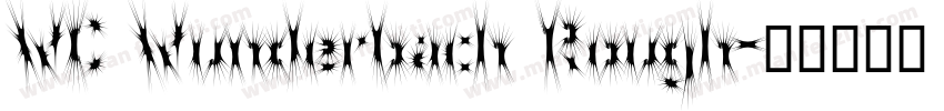 WC Wunderbach Rough字体转换